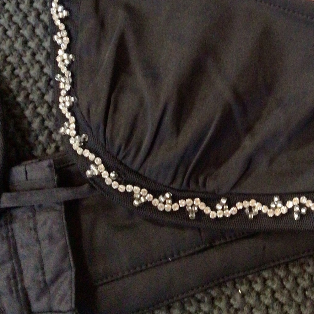 ZARA SATIN CROP TOP WITH RHINESTONES, XS - Picture 8 of 11